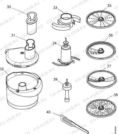 Взрыв-схема комплектующей Electrolux SFP101COMPLETE - Схема узла Section 4